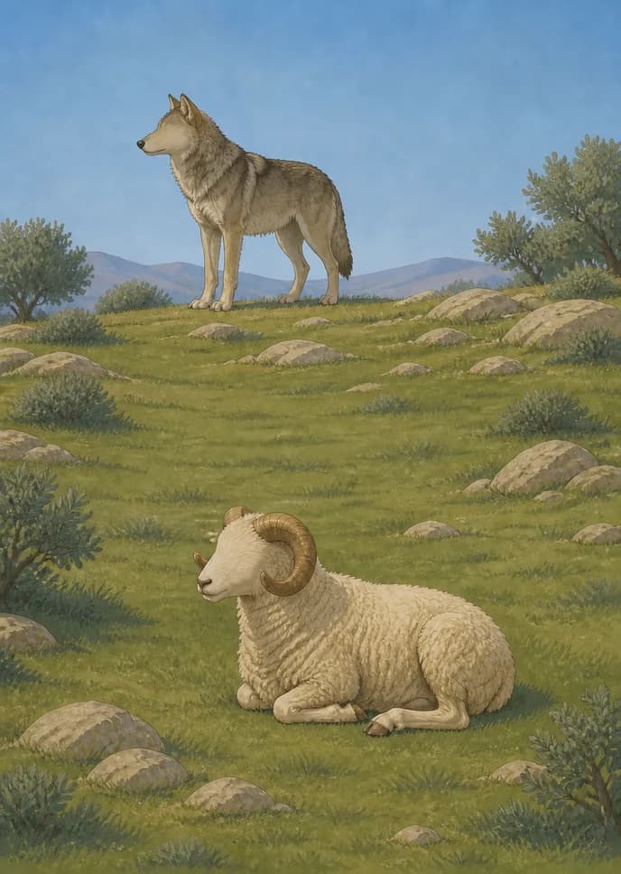 Part 2, page 11 — the wolf and the ram